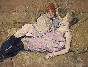 Henri de toulouse-lautrec The Sofa oil painting on canvas